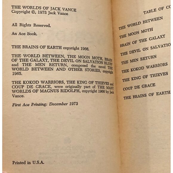 Lot 15 Vintage JACK VANCE Paperback Books Retro PB Readers Sci Fi Scifi - Picture 11 of 16